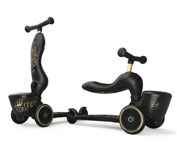 Scoot & Ride Highwaykick 1 Lifestyle Jeździk i hulajnoga 2w1 Black & Gold - 1040358 - zdjęcie 8